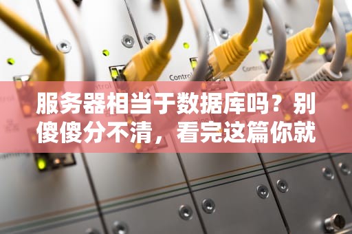 服务器相当于数据库吗？别傻傻分不清，看完这篇你就懂了！