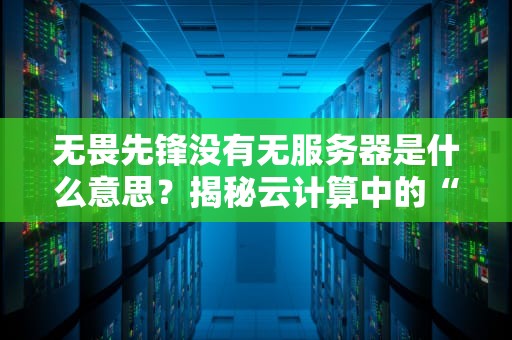 无畏先锋没有无服务器是什么意思？揭秘云计算中的“无服务器”黑科技！