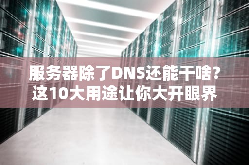 服务器除了DNS还能干啥？这10大用途让你大开眼界！