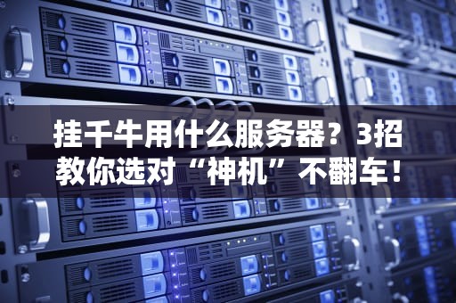 挂千牛用什么服务器？3招教你选对“神机”不翻车！