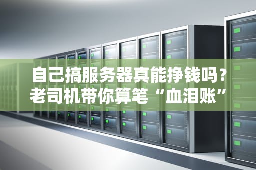 自己搞服务器真能挣钱吗？老司机带你算笔“血泪账”！