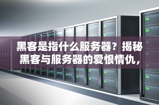 黑客是指什么服务器？揭秘黑客与服务器的爱恨情仇，看完笑出腹肌！