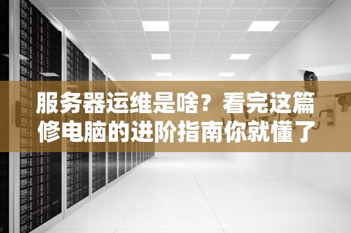 服务器运维是啥？看完这篇修电脑的进阶指南你就懂了！