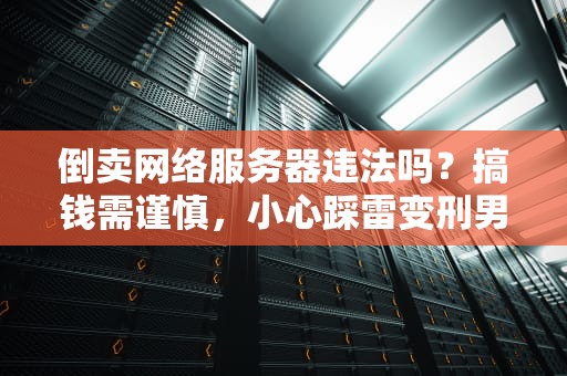 倒卖网络服务器违法吗？搞钱需谨慎，小心踩雷变刑男！