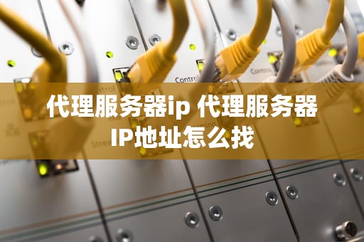 代理服务器ip 代理服务器IP地址怎么找
