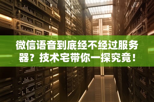 微信语音到底经不经过服务器？技术宅带你一探究竟！