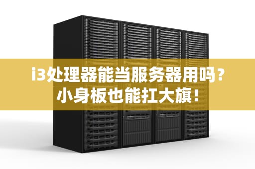 i3处理器能当服务器用吗？小身板也能扛大旗！