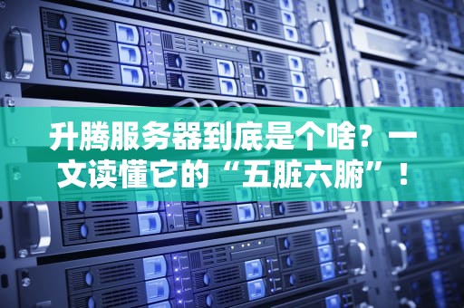 升腾服务器到底是个啥？一文读懂它的“五脏六腑”！（附专业拆解）