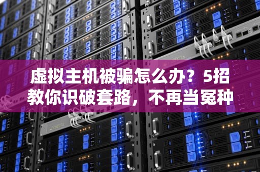 虚拟主机被骗怎么办？5招教你识破套路，不再当冤种站长！