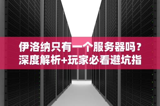 伊洛纳只有一个服务器吗？深度解析+玩家必看避坑指南！