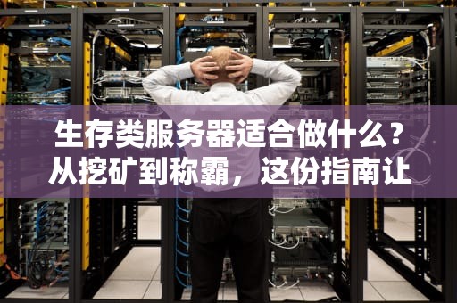 生存类服务器适合做什么？从挖矿到称霸，这份指南让你玩出花！