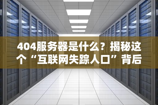 404服务器是什么？揭秘这个“互联网失踪人口”背后的故事！