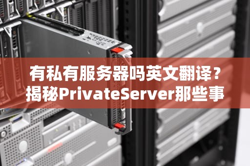有私有服务器吗英文翻译？揭秘PrivateServer那些事儿！
