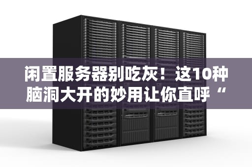 闲置服务器别吃灰！这10种脑洞大开的妙用让你直呼“真香”