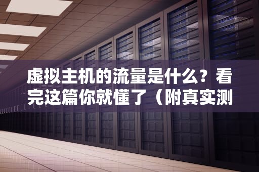 虚拟主机的流量是什么？看完这篇你就懂了（附真实测评数据）