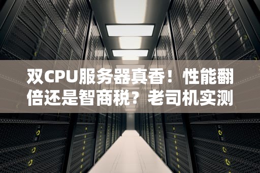 双CPU服务器真香！性能翻倍还是智商税？老司机实测给你答案