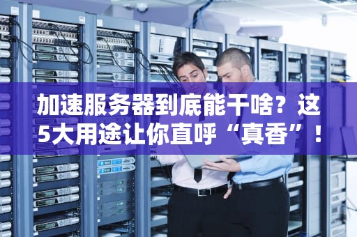 加速服务器到底能干啥？这5大用途让你直呼“真香”！