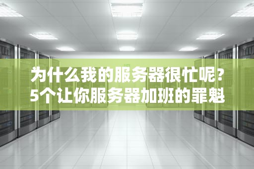 为什么我的服务器很忙呢？5个让你服务器加班的罪魁祸首大揭秘！