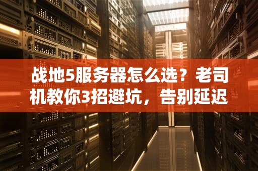 战地5服务器怎么选？老司机教你3招避坑，告别延迟+神仙局！