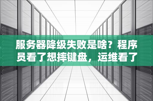 服务器降级失败是啥？程序员看了想摔键盘，运维看了想转行！
