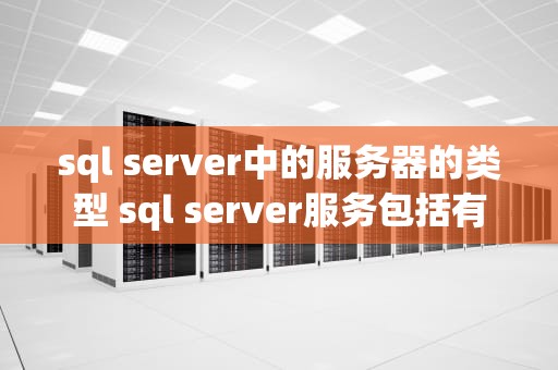 sql server中的服务器的类型 sql server服务包括有