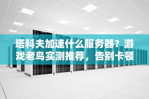 塔科夫加速什么服务器？游戏老鸟实测推荐，告别卡顿成盒！