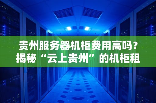 贵州服务器机柜费用高吗？揭秘“云上贵州”的机柜租用真相，附省钱攻略！