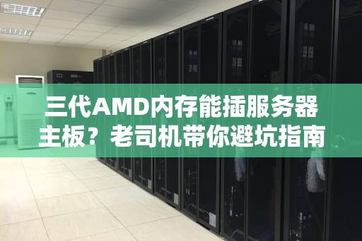 三代AMD内存能插服务器主板？老司机带你避坑指南！