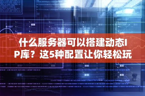 什么服务器可以搭建动态IP库？这5种配置让你轻松玩转IP资源！