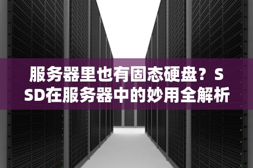 服务器里也有固态硬盘？SSD在服务器中的妙用全解析！