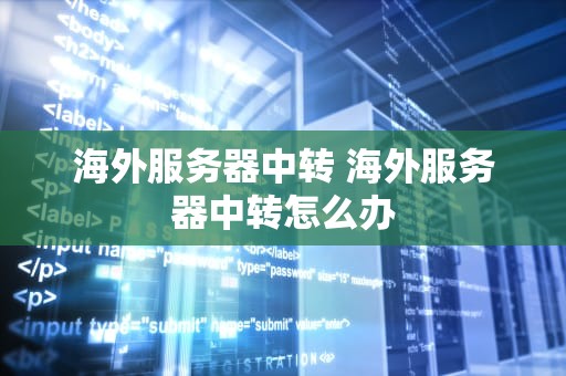 海外服务器中转 海外服务器中转怎么办