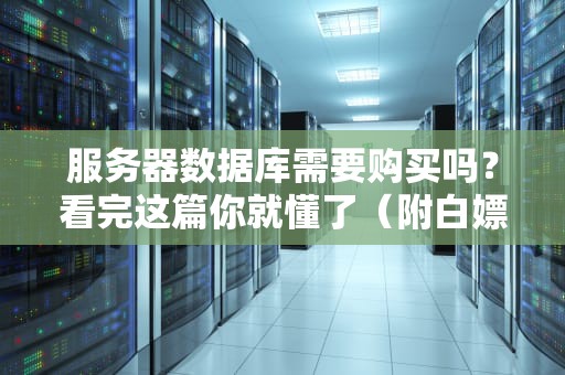 服务器数据库需要购买吗？看完这篇你就懂了（附白嫖攻略）
