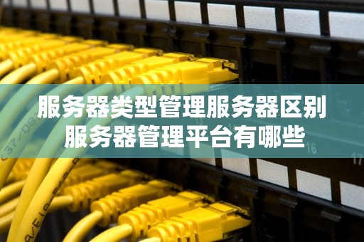 服务器类型管理服务器区别 服务器管理平台有哪些