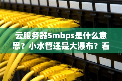 云服务器5mbps是什么意思？小水管还是大瀑布？看完这篇你就懂了！