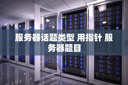 服务器话题类型 用指针 服务器题目