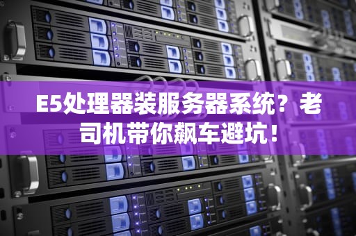 E5处理器装服务器系统？老司机带你飙车避坑！