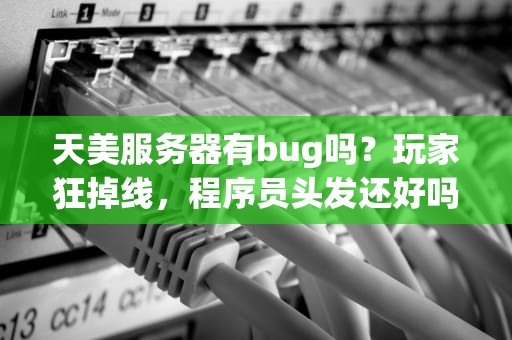 天美服务器有bug吗？玩家狂掉线，程序员头发还好吗？
