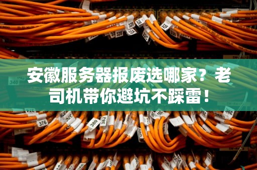 安徽服务器报废选哪家？老司机带你避坑不踩雷！