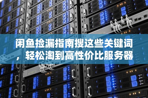 闲鱼捡漏指南搜这些关键词，轻松淘到高性价比服务器！