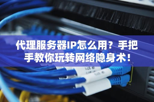 代理服务器IP怎么用？手把手教你玩转网络隐身术！