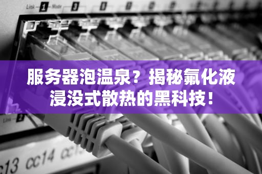 服务器泡温泉？揭秘氟化液浸没式散热的黑科技！