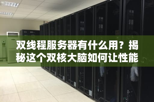 双线程服务器有什么用？揭秘这个双核大脑如何让性能飞起！