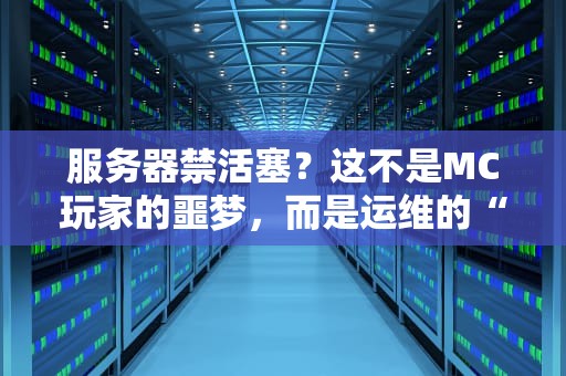 服务器禁活塞？这不是MC玩家的噩梦，而是运维的“救命稻草”！
