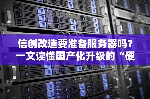 信创改造要准备服务器吗？一文读懂国产化升级的“硬核”准备！