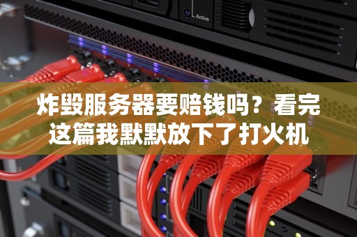 炸毁服务器要赔钱吗？看完这篇我默默放下了打火机