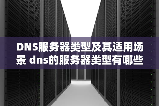 DNS服务器类型及其适用场景 dns的服务器类型有哪些