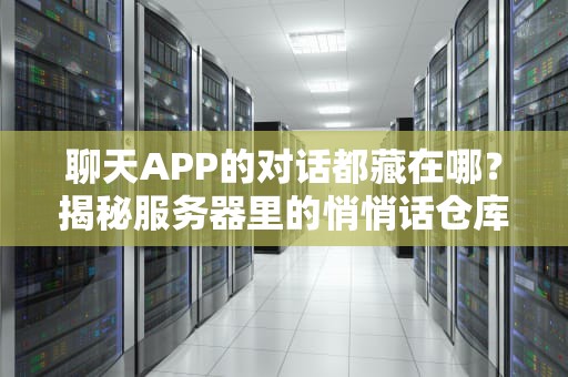 聊天APP的对话都藏在哪？揭秘服务器里的悄悄话仓库！