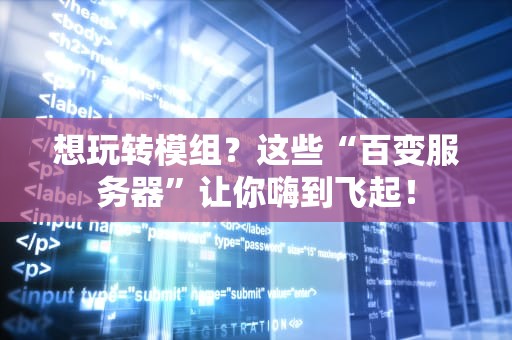 想玩转模组？这些“百变服务器”让你嗨到飞起！