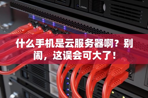 什么手机是云服务器啊？别闹，这误会可大了！