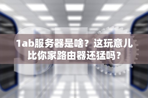 1ab服务器是啥？这玩意儿比你家路由器还猛吗？